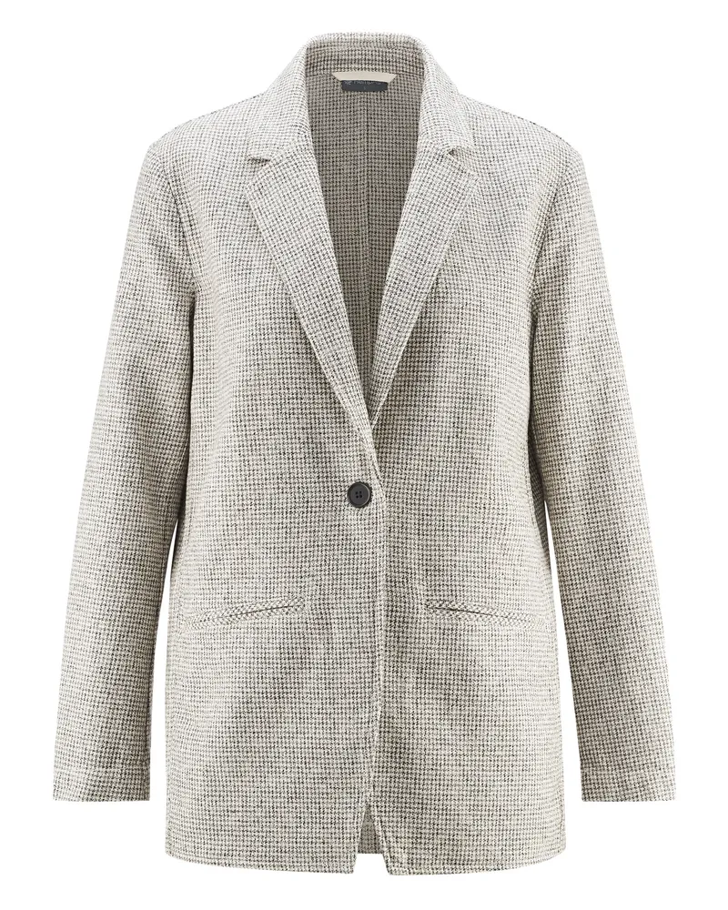 HempAge Hempage Damen vegan Blazer Pepita Natural, Beige, – Produktbild 1 von 2