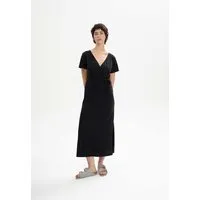 MELA V-Neck Kleid lang Style SHREOSHI | von MELA | Fairtrade & GOTS zertifiziert, Schwarz, – Produktbild 1 von 1