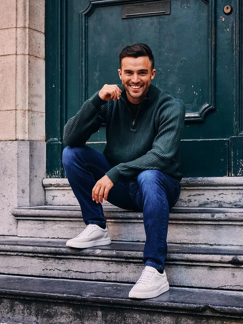Suitable Suitable Bico Half-Zip Pullover Dunkelgrün - Größe L, Dunkelgrün, – Produktbild 3 von 5