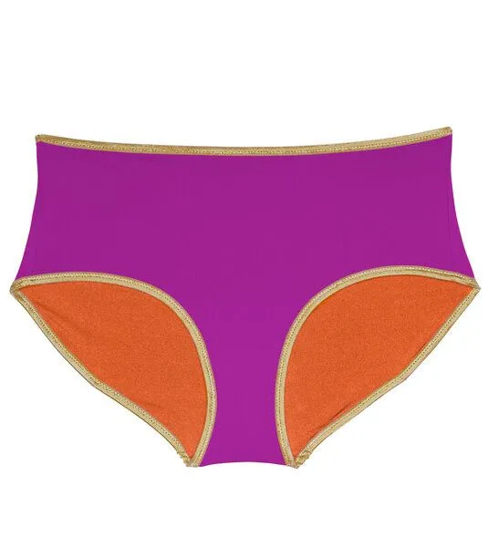 MYMARINI MYMARINI Wendbare Shorts Shine mit Shape-Effect aus ECONYL, Papaya-cassis, – Produktbild 4 von 4