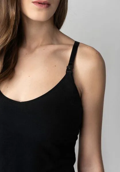 Lovjoi Lovjoi Still-Top SAGINA aus Biobaumwolle, Black (schwarz), – Produktbild 4 von 4