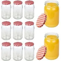 mikken mikken große Einmachgläser 900ml mit Schraubdeckel TO82 Einkochgläser Vorratsgläser Schraubgläser – Produktbild 1 von 1