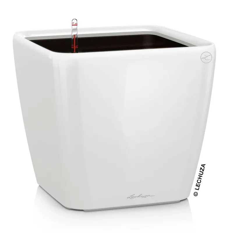 Lechuza® Lechuza® 'Quadro LS 35', weiß, ca. 35 x 35 x H 33 cm, Weiß, – Produktbild 1 von 1