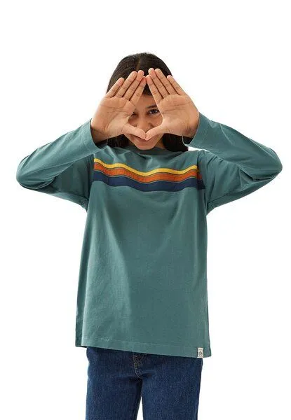 Band of Rascals Band of Rascals 70th Stripes Longsleeve, Sage, – Produktbild 2 von 4