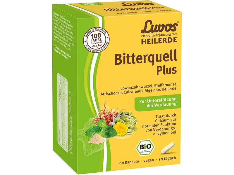 Luvos Luvos Heilerde-Kapseln "Bitterquell Plus", 44 g (60 Kapseln) – Produktbild 1 von 3