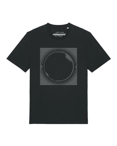 watapparel watapparel T-Shirt Unisex Sonnenfinsternis, Black, – Produktbild 1 von 2