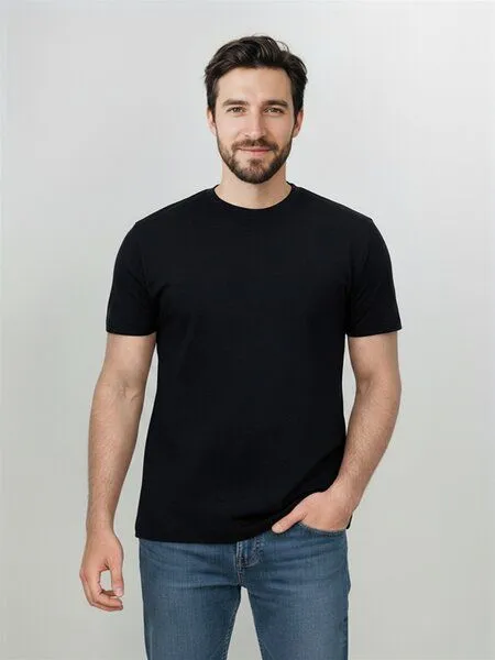 GreenBomb GREENBOMB Basic Loom - Funktionales T-Shirt aus Merino-Wolle / Fair & Vegan, Schwarz (schwarz), – Produktbild 1 von 4