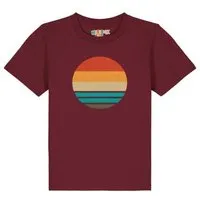 watabout kids watabout.kids T-Shirt Kinder Retro Sunset Ocean, Burgundy, – Produktbild 1 von 1