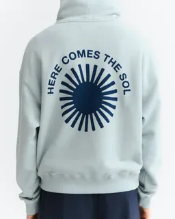 thinking mu Thinking MU Damen vegan Hoodie Mit Sonnenmotiv Auf Dem Rücken „valeria“, Blau – Produktbild 1 von 1