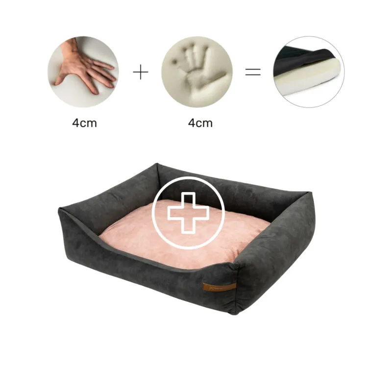Rexproduct Rexproduct Otto Orthopädisches Hundebett Grau S-XL pink S – Produktbild 1 von 3