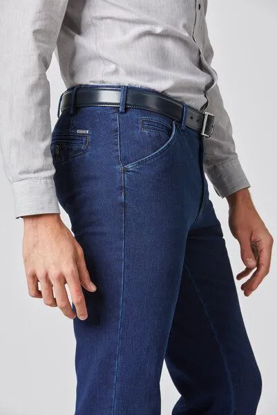 Meyer MEYER Super-Stretch Cotton Wool Denimchino, Dark-blue stone, – Produktbild 4 von 4