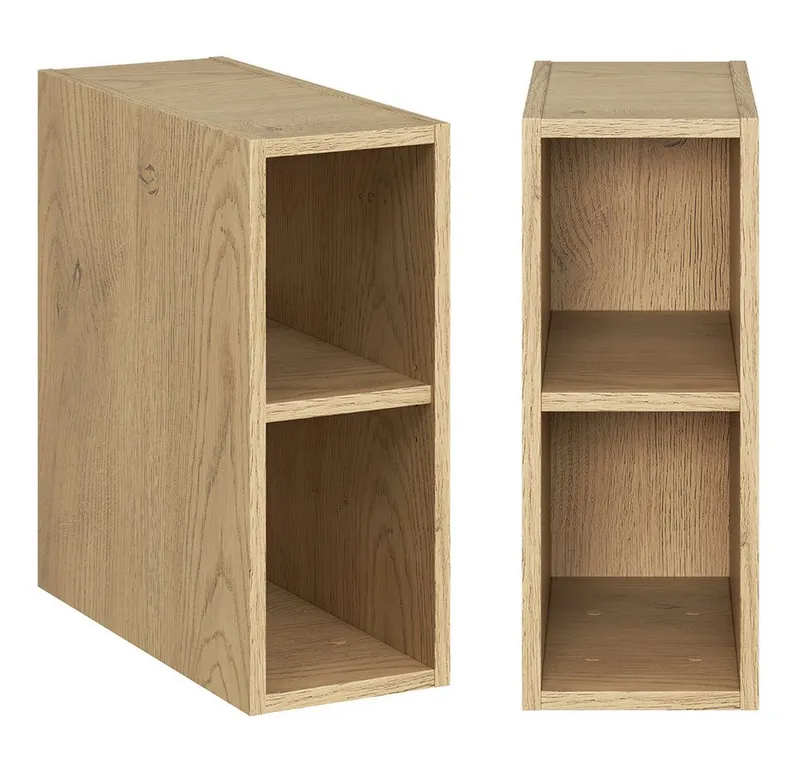Lomadox Waschbeckenschrank DURANGO-56 100 cm breit in Kaschmir und Eiche mit Baumkantenoptik, Weiß, – Produktbild 5 von 5