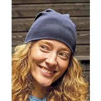 Neutral Neutral® Doppellagige Beanie-Mütze aus weichem Interlock-Strick, Rot, – Produktbild 1 von 1