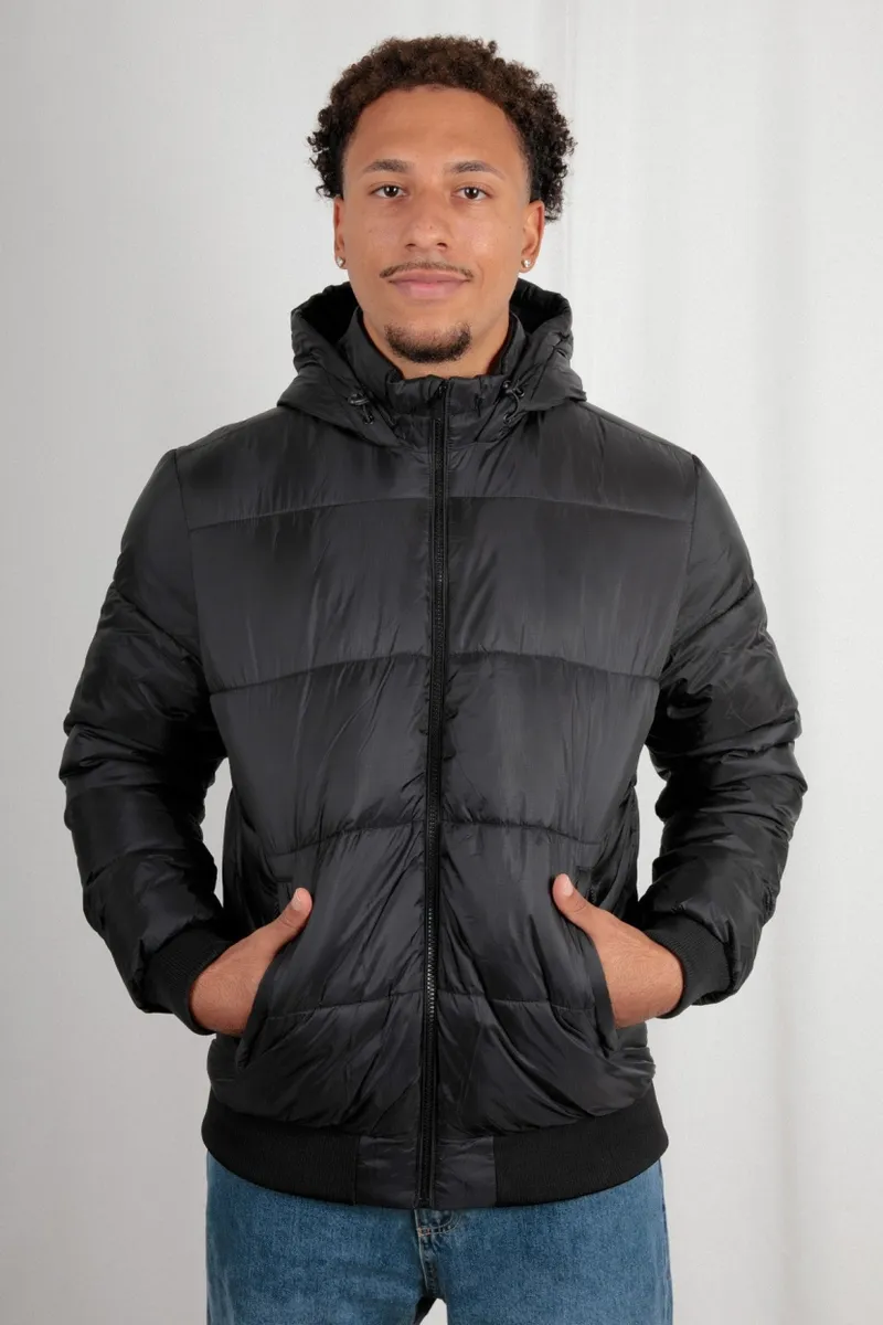 TORLAND TORLAND Herren vegan Kapuzenjacke Unisex Mika, Schwarz, – Produktbild 2 von 2