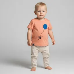 little kiwi little kiwi Baby T-Shirt, "Ballonfahrt", Volcano Stone – Produktbild 1 von 1