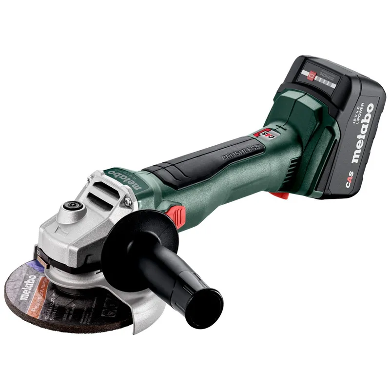 Metabo Metabo Akku-Winkelschleifer W 18 L BL 9-125, metaBOX 165 L, 18V 2x4Ah Li-Power + Ladegerät – Produktbild 1 von 1