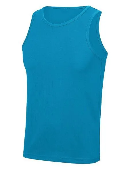 Just Cool Just Cool Muskelshirt Ärmellos Recyceltes Polyester, Saphir, – Produktbild 2 von 3