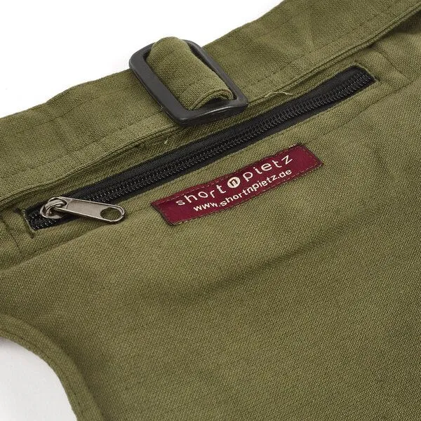short'n'pietz short'n'pietz handgenähte Gürteltasche mit verstellbarem Gürtel, Grün, – Produktbild 5 von 8