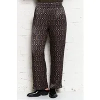 Yahmo Yahmo Damen vegan Hose Hilde Metropolis Schwarz/Braun – Produktbild 1 von 1