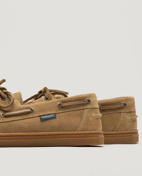Flamingos Life Flamingos' Life ZERO BOAT Barfußschuh - SUEDE TAN – Produktbild 3 von 4