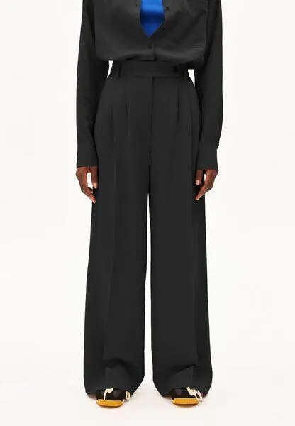 ARMEDANGELS ARMEDANGELS KAAYUA LINO Damen Webhose aus Leinen-Mix, Black, – Produktbild 1 von 3