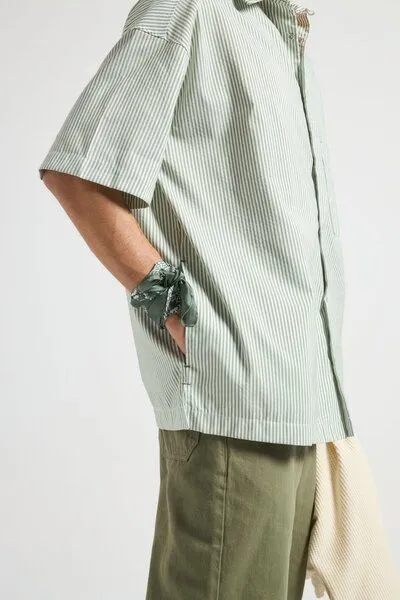 Trendsplant Trendsplant Mechanic Box Seaqual®Yarn S/S Shirt Green Stripes, Blau, – Produktbild 3 von 4