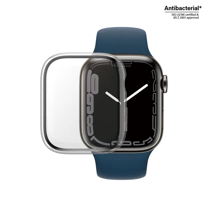 PanzerGlass Displayschutz Full Body Apple Watch Series 8 | 7 | 45mm | Transparent (3659) – Produktbild 1 von 2