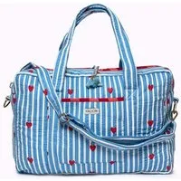 KIKOONI KIKOONI handgefertigte große Reisetasche " TRAVELER BAG ", "love edition" blue, – Produktbild 1 von 1