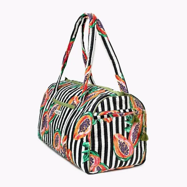 KIKOONI KIKOONI handgefertigte große Baumwolltasche "K. Shopper", My papaya love, – Produktbild 3 von 4