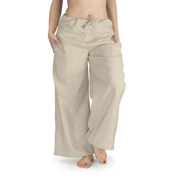 SCHAZAD Leinenhose DELUXE von SCHAZAD, Beige, – Produktbild 1 von 2