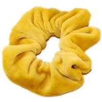 Frija Omina Frija Omina Scrunchies Nickisamt einzeln - Haargummi, Senf (gelb), – Produktbild 1 von 1