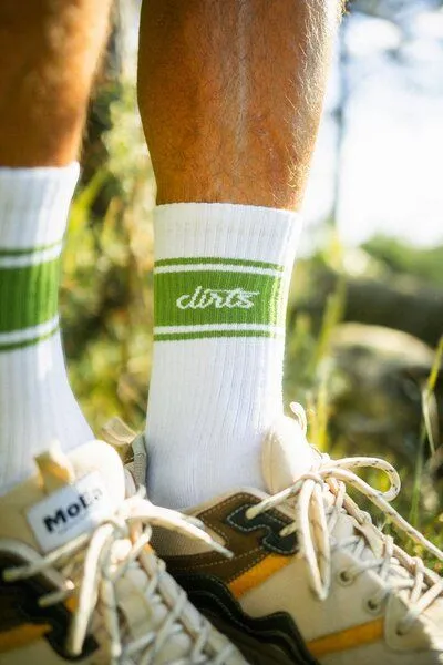 DIRTS dirts Striped Socks, Jungle green, – Produktbild 3 von 4