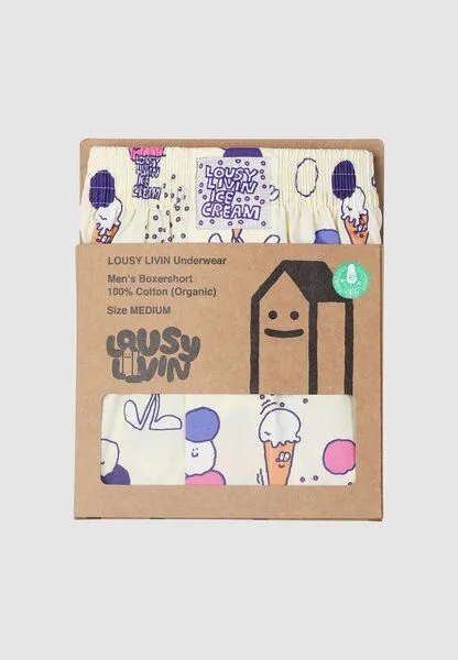 Lousy Livin Lousy Livin Weite Boxershorts ICECREAM aus 100% Bio-Baumwolle – Produktbild 3 von 3