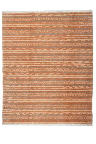 Rugtales Nepal „Rugtales“ aus Schurwolle, Orange, – Produktbild 3 von 4
