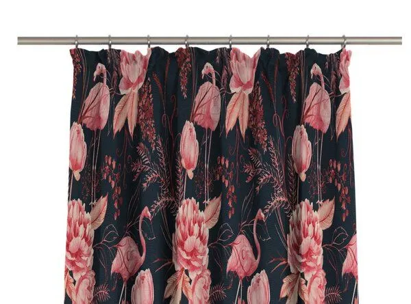 Nature by Adam Nature by Adam Vorhang aus 100% Bio-Baumwolle - Made in Germany - Eden, Blau, – Produktbild 6 von 7