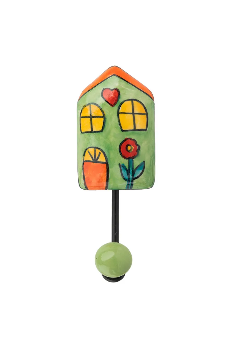 Tranquillo Wandhaken CUTE HOUSES - bunt – Produktbild 1 von 2