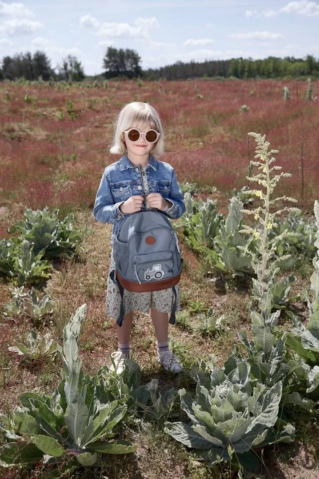 Lässig Lässig Kinderrucksack Adventure, Tractor, Mini Backpack, PETA-approved vegan, Blau, – Produktbild 6 von 8