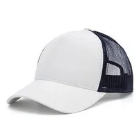 Brain Waves Basecap Trucker Mesh Cap Recycled Brain Waves Kappe 5 Panel, Weiß/navy, – Produktbild 1 von 1