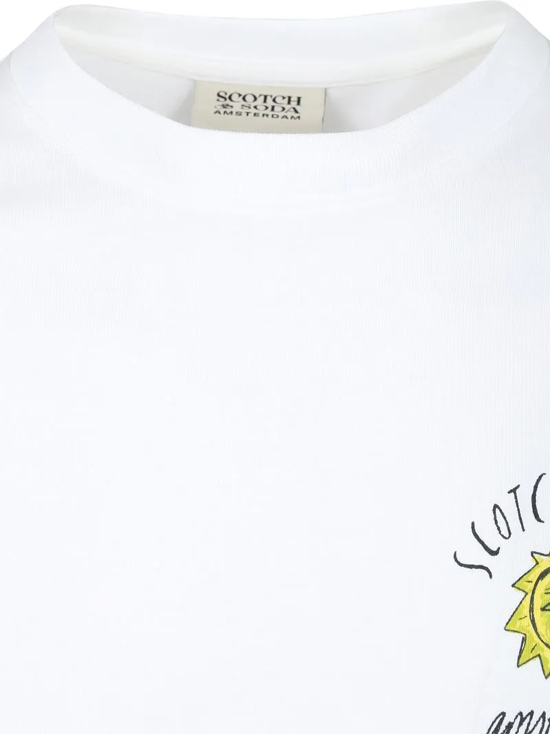 Scotch and Soda Scotch and Soda Scotch & Soda T-Shirt Backprint Weiß, Weiß, – Produktbild 4 von 5