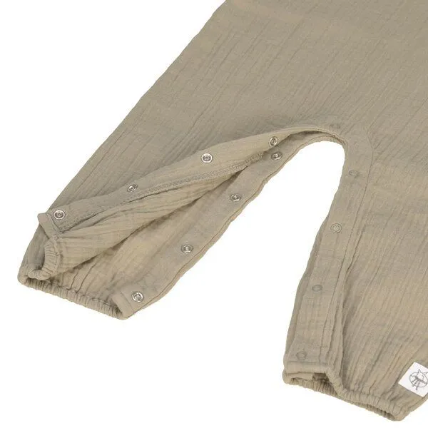 Lässig Lässig Baby Jumpsuit Latzose - Bio Baumwolle, Taupe GOTS – Produktbild 3 von 3