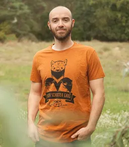 päfjes päfjes Otter Schotter Gang - Fair gehandeltes Bio Männer T-Shirt - Slub Orange – Produktbild 1 von 1