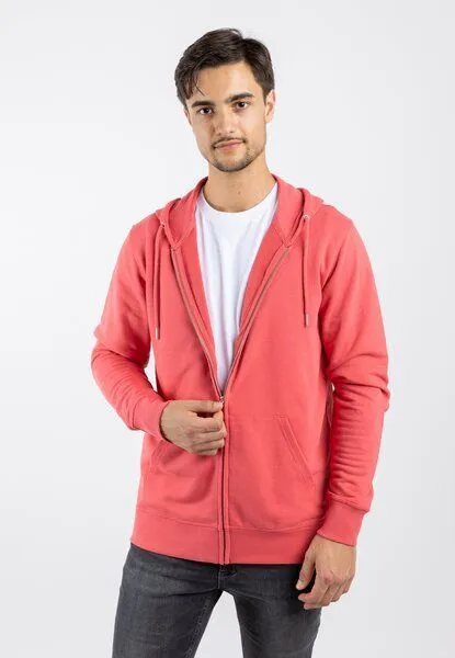 TORLAND TORLAND Basic Zip-Hoodie CONNECTOR, Rot (carmine red), – Produktbild 1 von 4