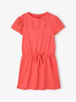 Vertbaudet Mädchen Kleid mit Lochstickerei – Produktbild 1 von 1