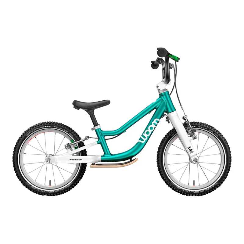 Woom Woom Laufrad GO 1 Plus - 14'', Tuerkis, – Produktbild 1 von 3