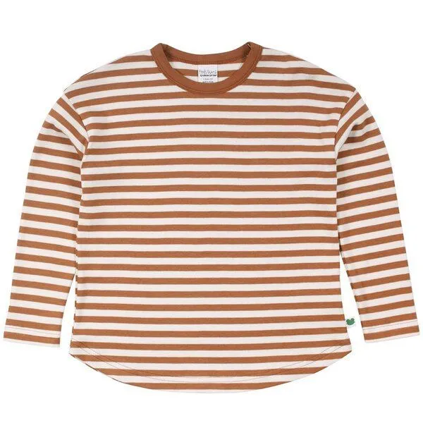 Fred's World by Green Cotton Fred's World by Green Cotton Streifen-T-Shirt, Brown, – Produktbild 1 von 1