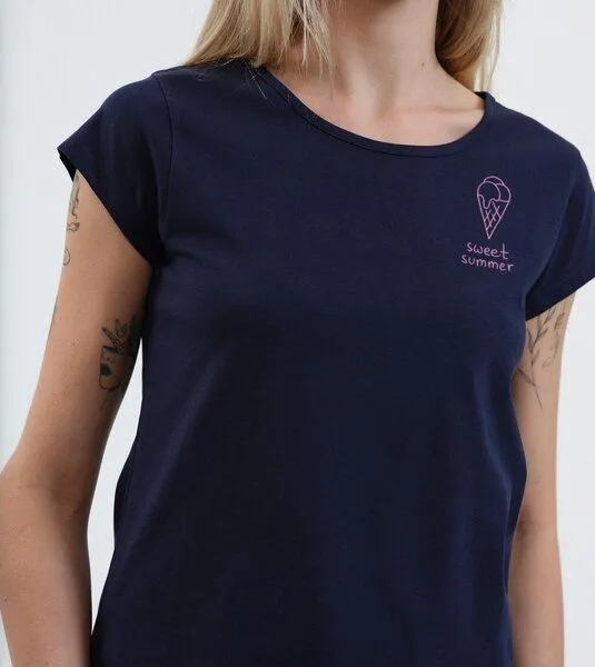 Gary Mash GARY MASH Shirt Asheville sweet summer aus Biobaumwolle, Dunkelblau (blau), – Produktbild 4 von 4
