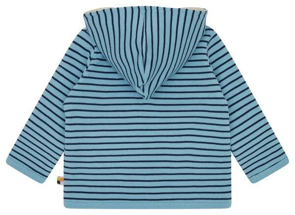 loud + proud loud + proud Babys & Kinder Wendejacke mit Kapuze, GOTS-zertifiziert, Air(blau), – Produktbild 3 von 3