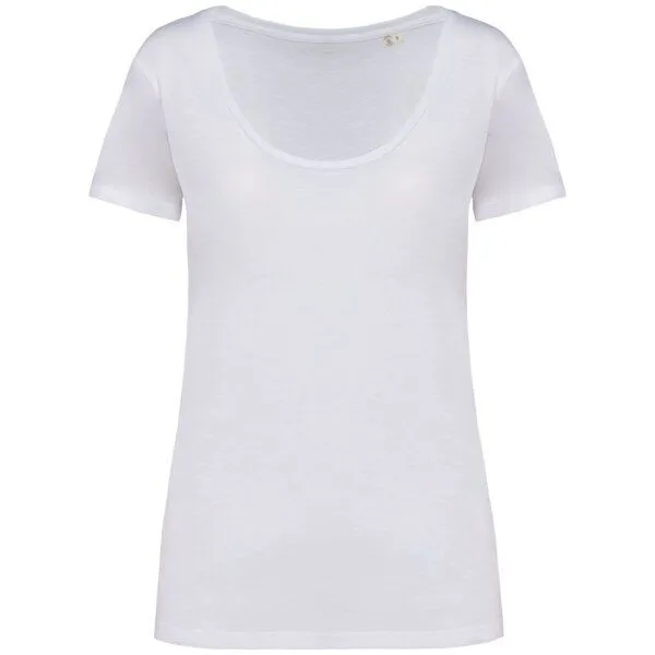 Greenspired Greenspired Nachhaltiges Damen-Slub-T-Shirt 130g/m² XS-XXL, Weiss, – Produktbild 1 von 1