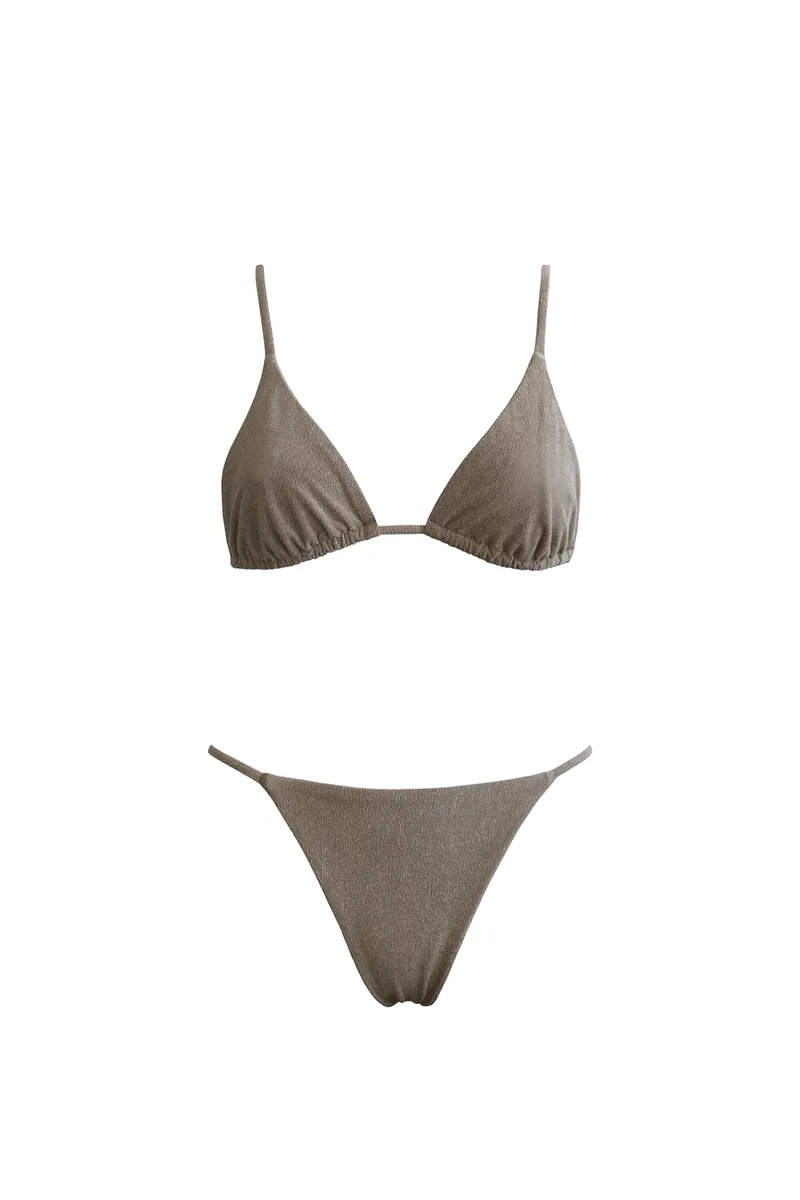 Anekdot Anekdot Damen vegan Bikini Set Olbia Sand, Hellgrau, – Produktbild 1 von 2