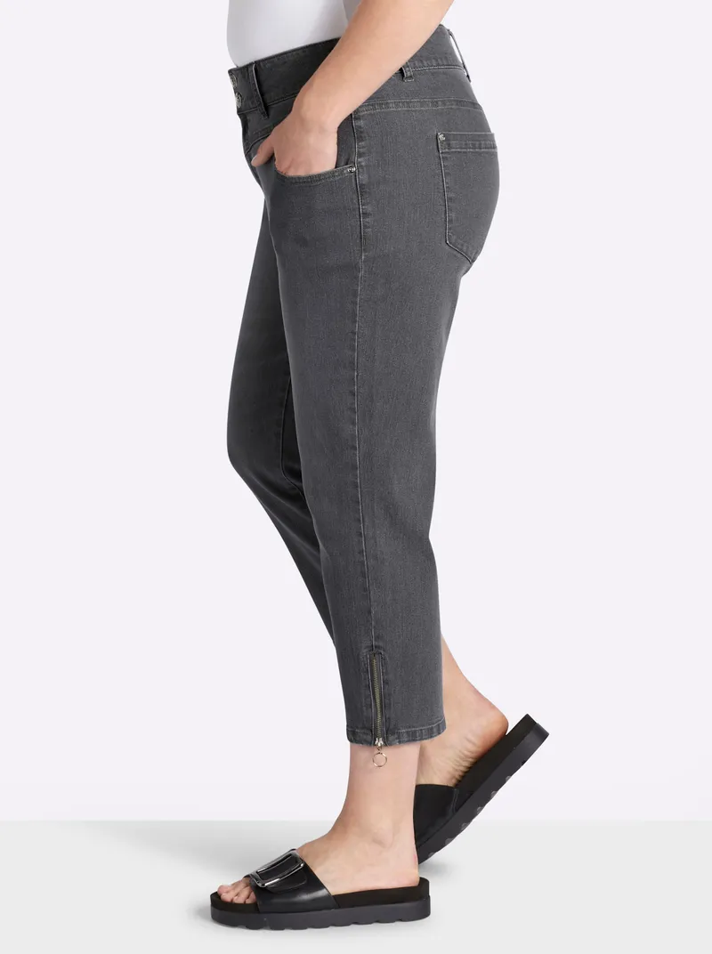 sheego 7/8-Jeans, Stone-grey-denim, – Produktbild 2 von 2